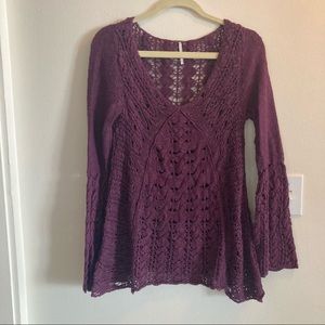Free People Purple Sweater